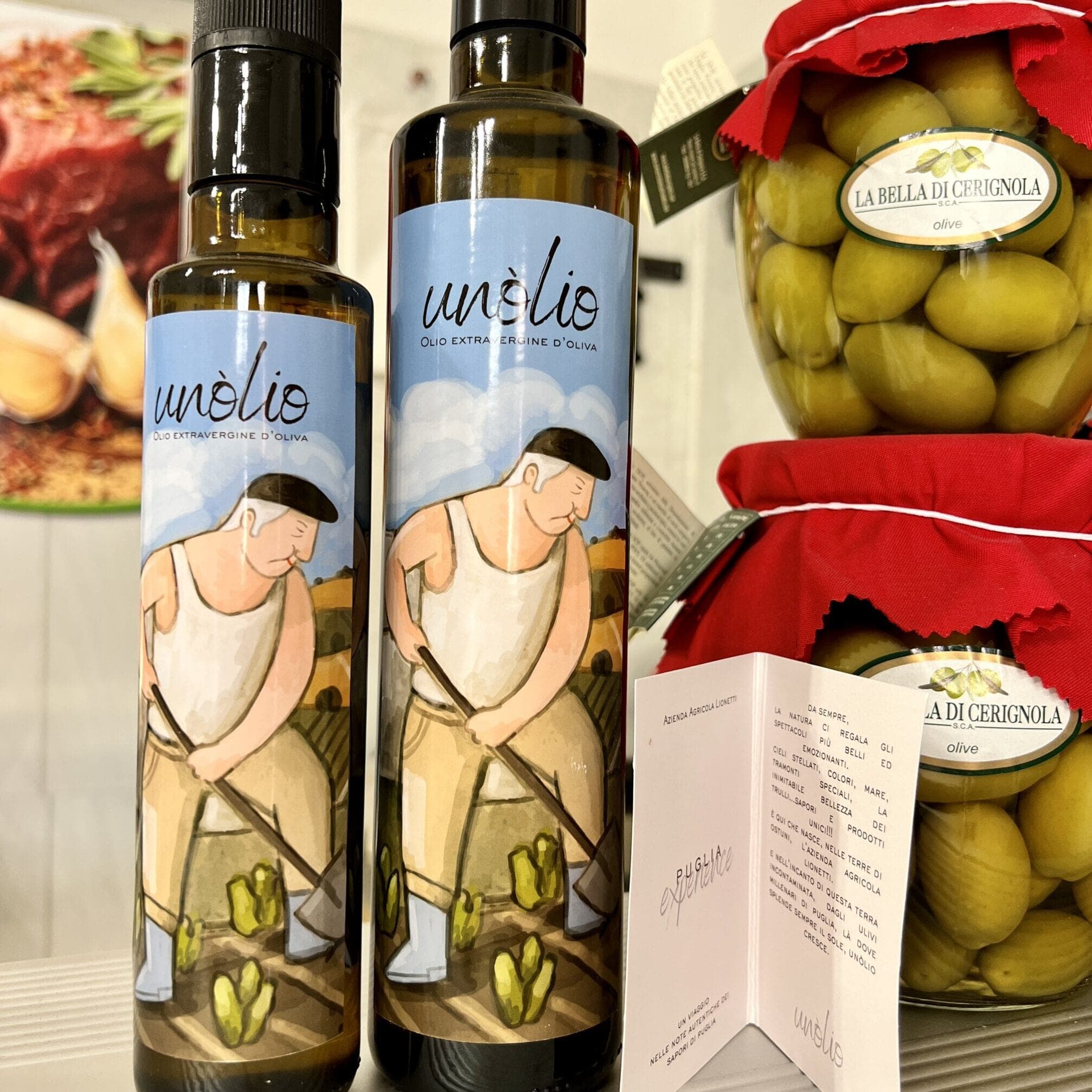 Olio Extravergine d'Oliva e Olive La Bella di Cerignola Azienda Agricola Lionetti.